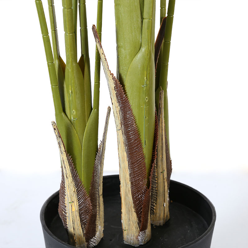 Artificial Alocasia Tree in Black Matte Planter's Pot