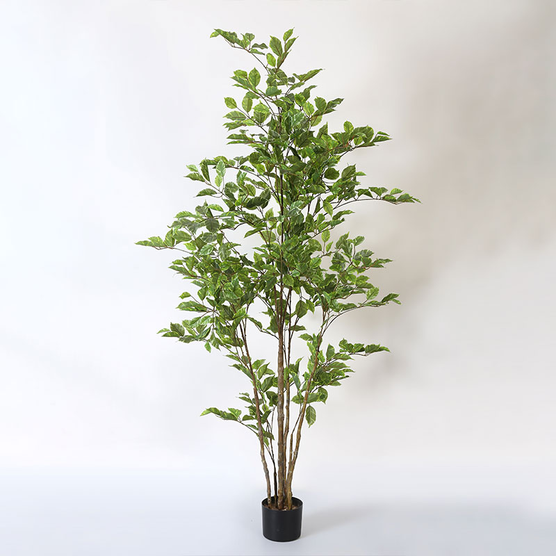 Potted artificial Ficus microcarpa