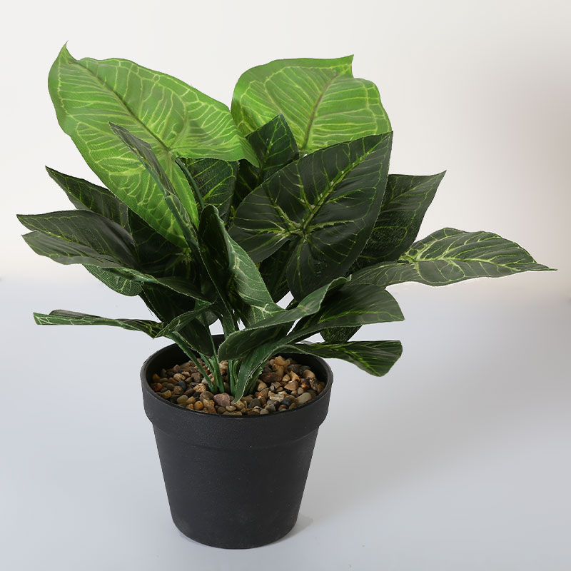 artificial Philodendron 'Platinum' potted plant